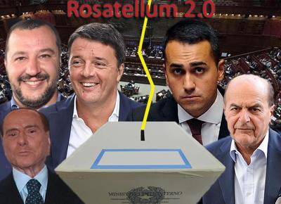 Berlusconi salvini renzi di maio bersani rosatellum ape
