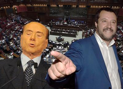 Berlusconi Salvini ape