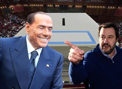 Berlusconi Salvini ape