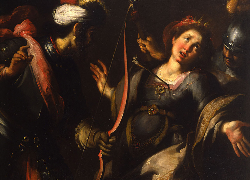 Un'opera della mostra L'ultimo Caravaggio. Eredi e nuovi maestri, alle Gallerie d'Italia di piazza della Scala a Milano. Un'opera della mostra L'ultimo Caravaggio. Eredi e nuovi maestri, alle Gallerie d'Italia di piazza della Scala a Milano.