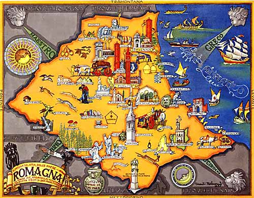 cartina romagna