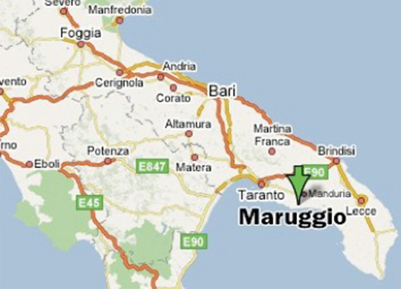 CARTINA MARUGGIO
