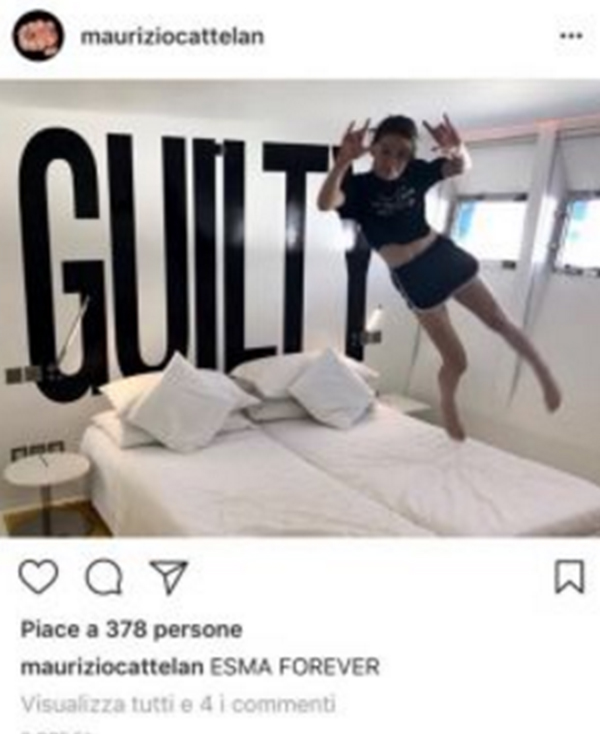 Credit: Maurizio Cattelan Instagram Credit: Maurizio Cattelan Instagram