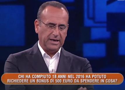 Bonus cultura, Carlo Conti, l'Eredità e lo spot all'amico Renzi. Bufera social
