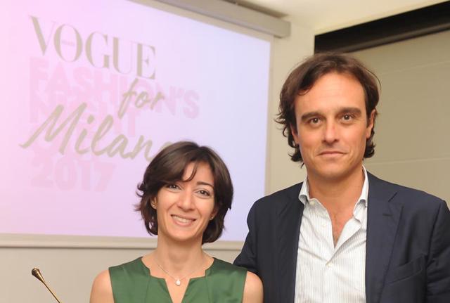 Cristina Tajani, Assessore al Commercio, Attività Produttive Moda e Design del Comune di Milano, e Emanuele Farneti, direttore di Vogue Italia: si terrà il prossimo 14 settembre la nona edizione di Vogue Fashion’s Night Out, quest’anno rinominata “Vogue for Milano”.