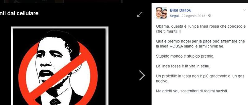 Bilal Daaou: i post controversi su facebook Bilal Daaou: i post controversi su facebook