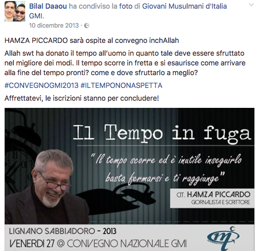Bilal Daaou: i post controversi su facebook Bilal Daaou: i post controversi su facebook