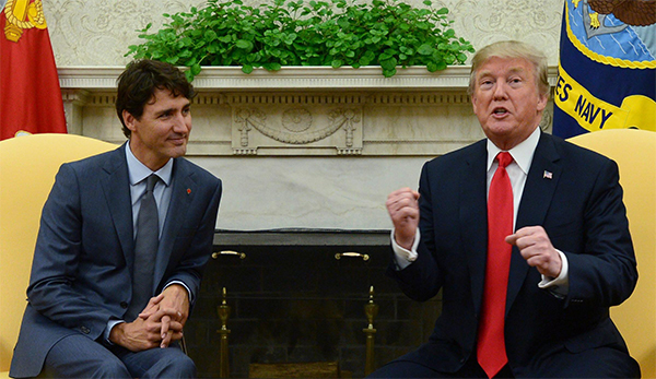 Donald Trump Justin Trudeau 1