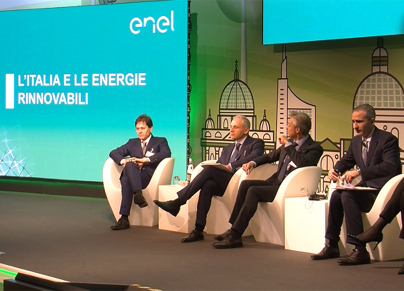 Un momento del convegno organizzato da Enel "L'Italia e le energie rinnovabili" tenutosi a Roma Un momento del convegno organizzato da Enel "L'Italia e le energie rinnovabili" tenutosi a Roma