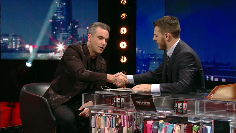 Robbie Williams ospita di Alessandro Cattelan Robbie Williams ospita di Alessandro Cattelan