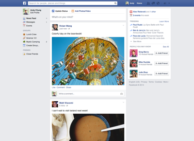 facebook news feed