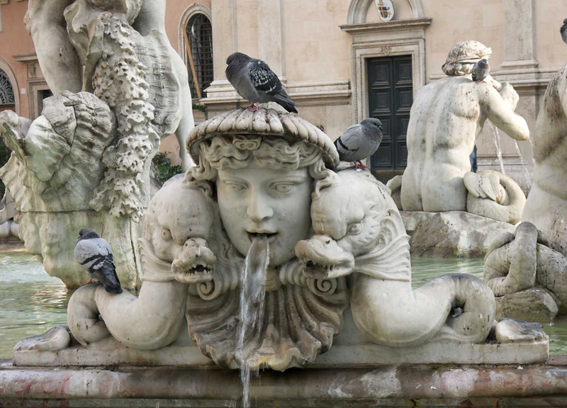 fontana del moro piazza navona acqua