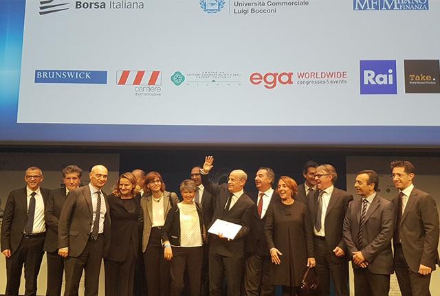 Foto di gruppo per i vincitori della cinquantatreesima edizione degli Oscar di Bilancio. Foto di gruppo per i vincitori della cinquantatreesima edizione degli Oscar di Bilancio.