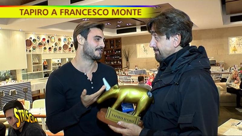 FRANCESCO MONTE TAPIRO STRISCIA GF VIP