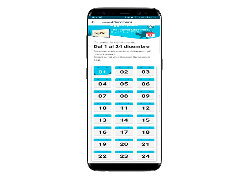Natale 2017: arriva Xmas Giftie per premiare gli utenti di Samsung Members. Natale 2017: arriva Xmas Giftie per premiare gli utenti di Samsung Members.