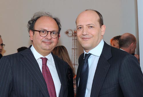 Gianluca Comin e Mauro Baldissoni all'opening della nuova sede della Comin & Partners. Gianluca Comin e Mauro Baldissoni all'opening della nuova sede della Comin & Partners.