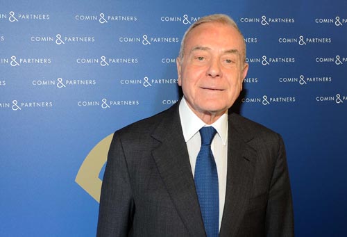 Gianni Letta all'inaugurazione della nuova sede di Comin & Partners.