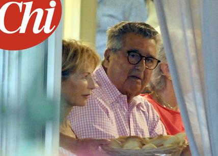 Cena tra Lilli Gruber e Carlo De Benedetti: foto