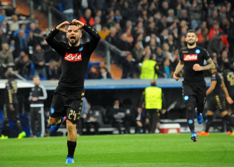 Champions League: Real Madrid-Napoli 3-1. Insigne, gol e \