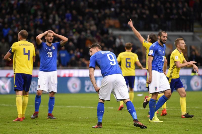 ITALIA SVEZIA ADDIO MONDIALI