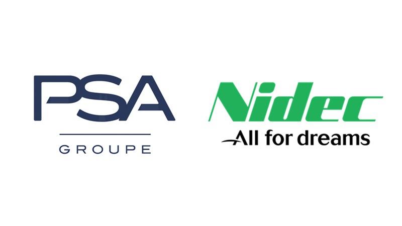 Logo PSA Nidec Timeline 3