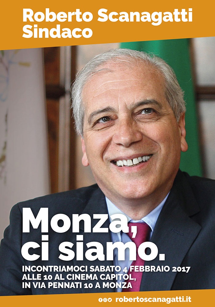 Manifesto campagna MONZA, CI SIAMO Manifesto campagna MONZA, CI SIAMO