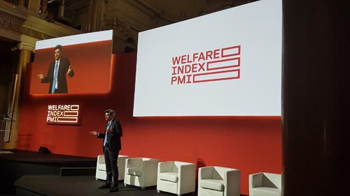 Un momento della presentazione del Rapporto Welfare Index PMI alla Luiss di Roma. Un momento della presentazione del Rapporto Welfare Index PMI alla Luiss di Roma.