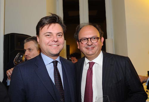 Marco Gai e Gianluca Comin all'inaugurazione della nuova sede di Comin & Partners.