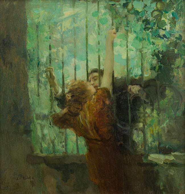 Ambrogio Alciati, Il convegno, 1918 Ambrogio Alciati, Il convegno, 1918