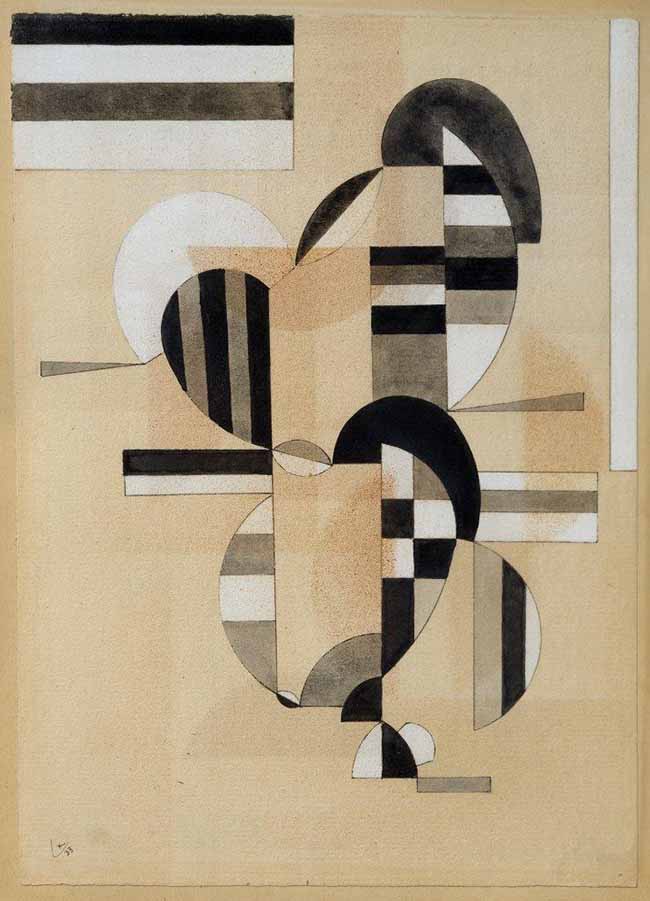 Vassilij Kandinskij - Wechselstreifen, 1933 Vassilij Kandinskij - Wechselstreifen, 1933
