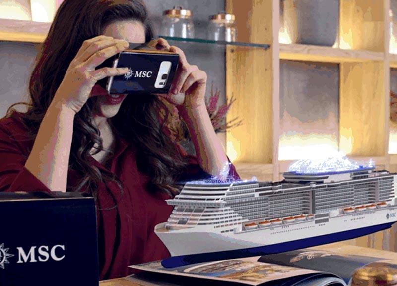 MSC Crociere lancia il primo catalogo tech in mixed reality. MSC Crociere lancia il primo catalogo tech in mixed reality.