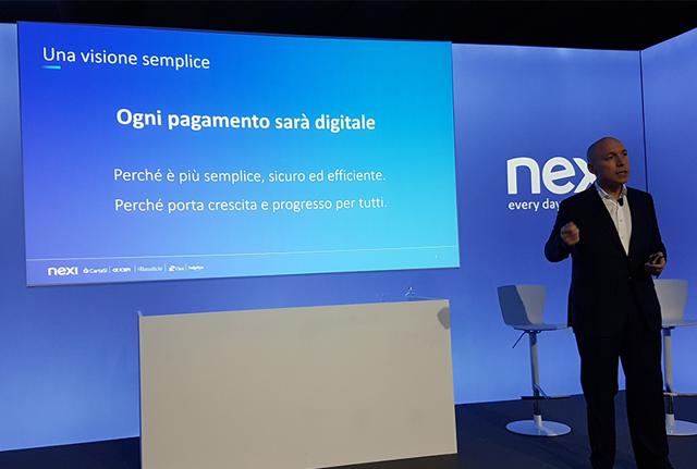 Il Ceo del Gruppo Nexi Paolo Bertoluzzo durante la presentazione di Nexi alla stampa. Il Ceo del Gruppo Nexi Paolo Bertoluzzo durante la presentazione di Nexi alla stampa.