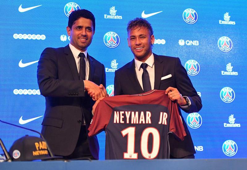 neymar Nasser Al Khelaifi psg