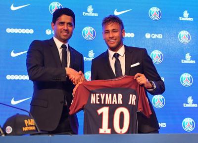 neymar Nasser Al Khelaifi psg
