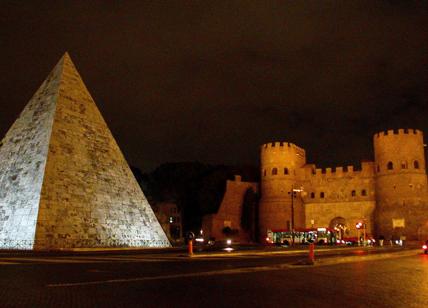 Nuova luce ai monumenti: illuminazione artistica a Palatino e Piramide Cestia