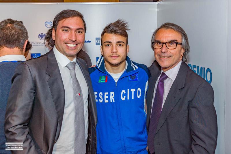 Fabio Basile con Christian Gaston Ilan e l'avvocato Serafino Generoso