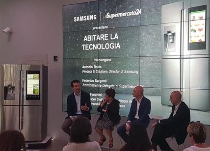 Samsung, con il nuovo frigo FamilyHub la spesa è on line con Supermercato24