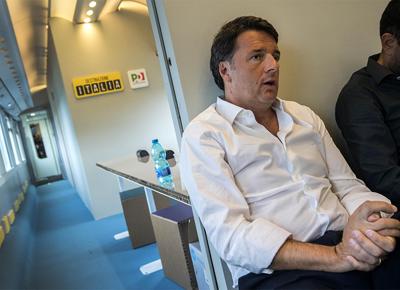 renzi treno direzione italia ape 4