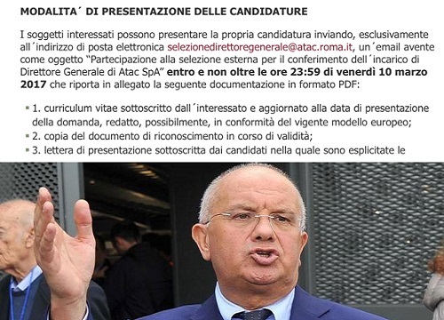 Bruno Rota e il bando Atac Bruno Rota e il bando Atac