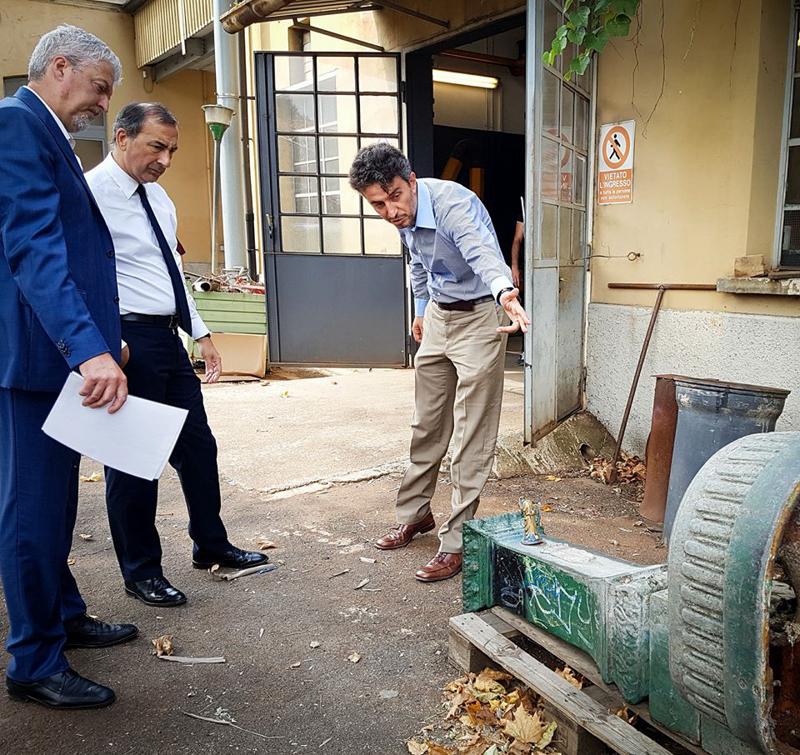 Rete idrica: Beppe Sala visita le Officine di via Meda Rete idrica: Beppe Sala visita le Officine di via Meda