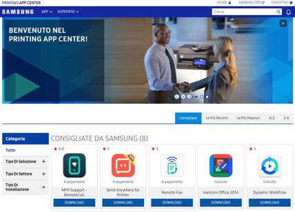 Samsung Electronics lancia Printing App Center 2.0, che rivoluziona la stampa