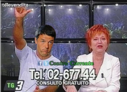 Renzi fa autocritica: "Con gli 80 euro sembravo Wanna Marchi"