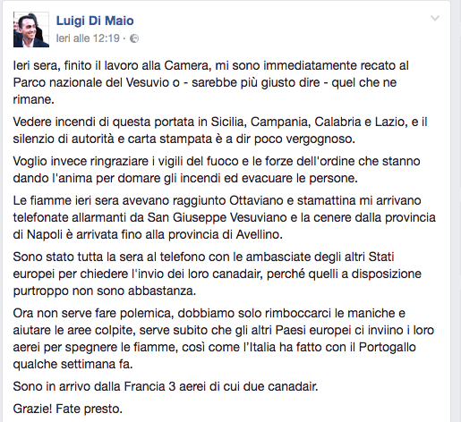 Di Maio canadair Di Maio canadair
