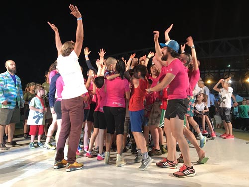 Un momento della serata Giochi senza barriere allo Stadio dei Marmi di Roma, cui Sorgenia con Bebe Vio. Un momento della serata Giochi senza barriere allo Stadio dei Marmi di Roma, cui Sorgenia con Bebe Vio.