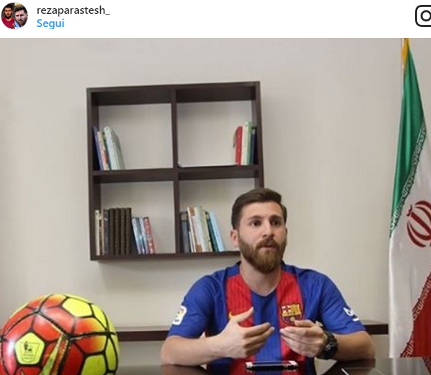 Sosia Lionel Messi, Reza Parastesh Sosia Lionel Messi, Reza Parastesh