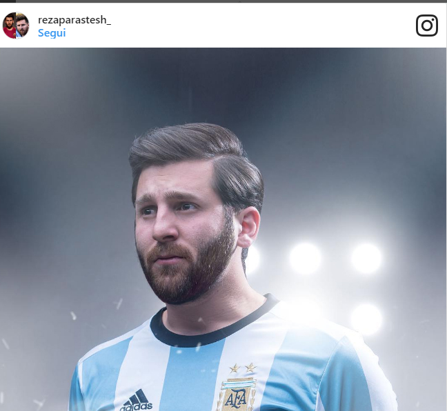Sosia Lionel Messi, Reza Parastesh Sosia Lionel Messi, Reza Parastesh