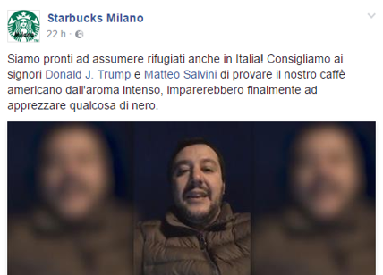 Starbucks e Corona contro Trump. Salvini: "Se le bevano loro". E la risposta..