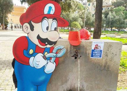 Acqua pubblica: Acea, il nemico Super Mario riapre tre nasoni di Garbatella
