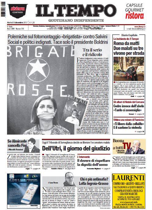 Salvini imbavagliato, tace la Boldrini: la provocazione del Tempo