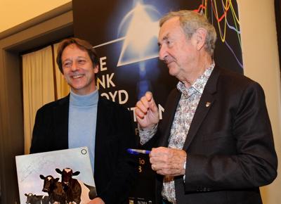 the pink floyd Nick Mason a destra the pink floyd Nick Mason a destra